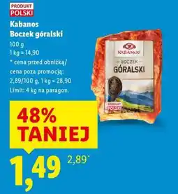 Lidl KABANOS Boczek góralski oferta