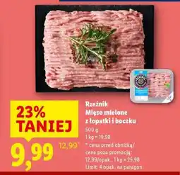 Lidl RZEŹNIK Mięso mielone z łopatki i boczku oferta