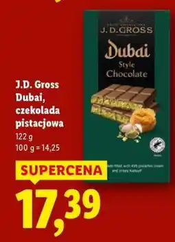 Lidl J.D. Gross Dubai, czekolada pistacjowa oferta