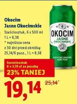 Lidl Okocim Jasne Okocimskie oferta
