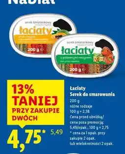 Lidl Łaciaty Serek do smarowania oferta