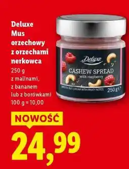Lidl Deluxe Mus orzechowy z orzechami nerkowca oferta