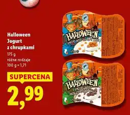 Lidl HALLOWEEN Jogurt z chrupkami oferta