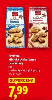 Lidl Favorina Miniciastka korzenne z czekoladą oferta