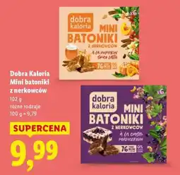 Lidl Dobra Kaloria Mini batoniki z nerkowców oferta