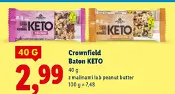 Lidl CROWNFIELD Baton KETO oferta