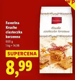 Lidl FAVORINA Kruche ciasteczka korzenne oferta
