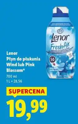 Lidl Lenor Płyn do płukania Wind lub Pink Blossom oferta