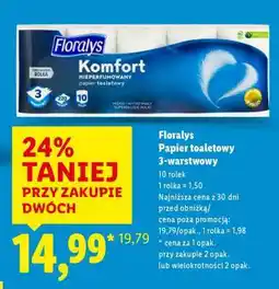 Lidl FLORALYS Papier toaletowy 3-warstwowy oferta