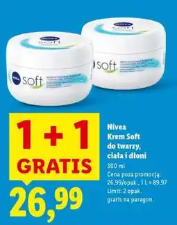 Lidl NIVEA Krem soft do twarzy, ciała i dłoni oferta