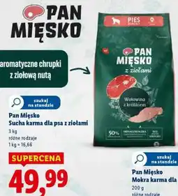 Lidl Pan Mięsko Sucha karma dla psa z ziołami oferta