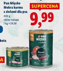Lidl Pan Mięsko Mokra karma z ziołami dla psa oferta