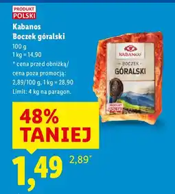 Lidl Boczek góralski Kabanos oferta