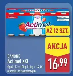 ALDI Napój Actimel XXL truskawkowy Danone oferta