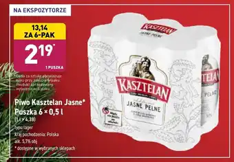 ALDI Piwo Kasztelan Jasne 500ml oferta