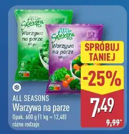 ALDI Warzywa na parze mrożone All Seasons oferta