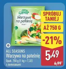 ALDI Warzywa na patelnię z ziemniakami mrożone All Seasons oferta