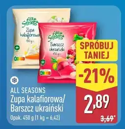 ALDI Zupa kalafiorowa/barszcz ukraiński mrożone All Seasons oferta