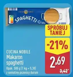 ALDI Makaron spaghetti Cucina Nobile oferta