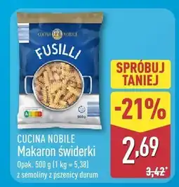 ALDI Makaron świderki Cucina Nobile oferta
