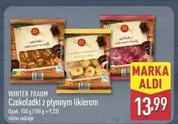 ALDI Czekoladki z płynnym likierem Winter Traum ALDI oferta