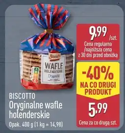 ALDI Oryginalne wafle holenderskie Biscotto oferta