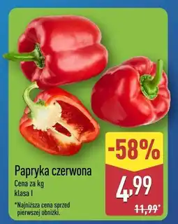ALDI Papryka czerwona Aldi oferta