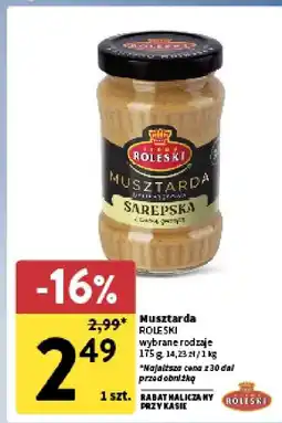 Intermarche Musztarda Roleski sarepska oferta