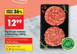 Biedronka Big burger wołowy Kraina Mięs oferta