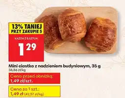 Biedronka Mini ciastko z nadzieniem budyniowym Biedronka oferta