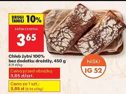 Biedronka Chleb żytni 100% bez dodatku drożdży Biedronka oferta