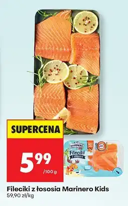 Biedronka Fileciki z łososia Marinero Kids oferta