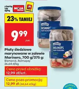 Biedronka Płaty śledziowe marynowane w zalewie Marinero oferta