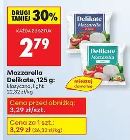 Biedronka Ser mozzarella Delikate oferta