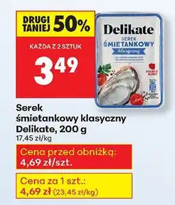 Biedronka Serek śmietankowy klasyczny Delikate oferta