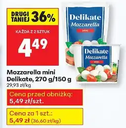 Biedronka Ser mozzarella mini Delikate oferta
