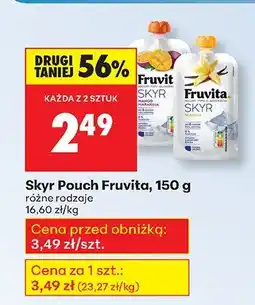 Biedronka Skyr Pouch Fruvita oferta