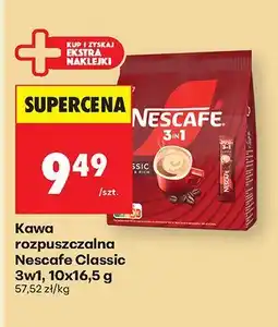 Biedronka Kawa rozpuszczalna Nescafe Classic 3w1 oferta
