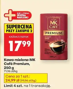 Biedronka Kawa mielona MK Café Premium oferta