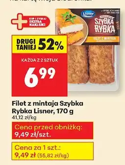 Biedronka Filet z mintaja Szybka Rybka Lisner oferta