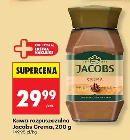 Biedronka Kawa rozpuszczalna Jacobs Crema oferta