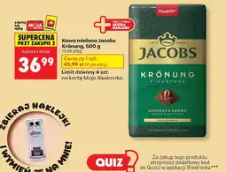 Biedronka Kawa mielona Jacobs Krönung oferta