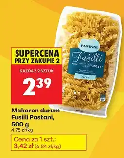 Biedronka Makaron durum Fusilli Pastani oferta