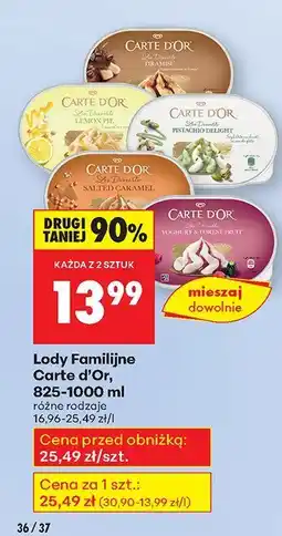 Biedronka Lody familijne Carte d'Or oferta