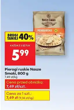 Biedronka Pierogi ruskie Nasze Smaki oferta