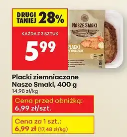Biedronka Placki ziemniaczane Nasze Smaki oferta