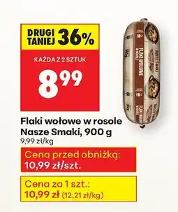 Biedronka Flaki wołowe w rosole Nasze Smaki oferta