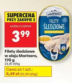 Biedronka Filety śledziowe w oleju Marinero oferta
