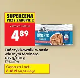 Biedronka Tuńczyk kawałki w sosie własnym Marinero oferta