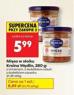 Biedronka Mięso w słoiku Kraina Wędlin 280g oferta